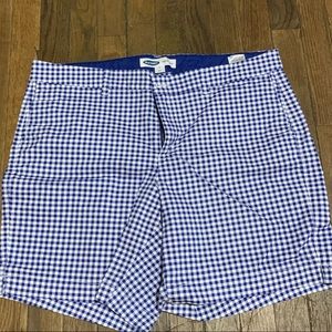 Blue and White checkered shorts Old Navy Womens size 16